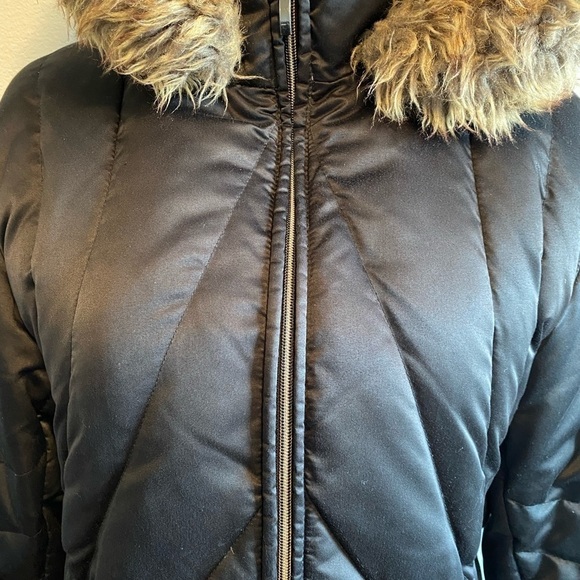 A.N.A~ Women’s Hooded Warm Quilted Down/ Puffer Winter Jacket Detachable Hood XL - Picture 4 of 11